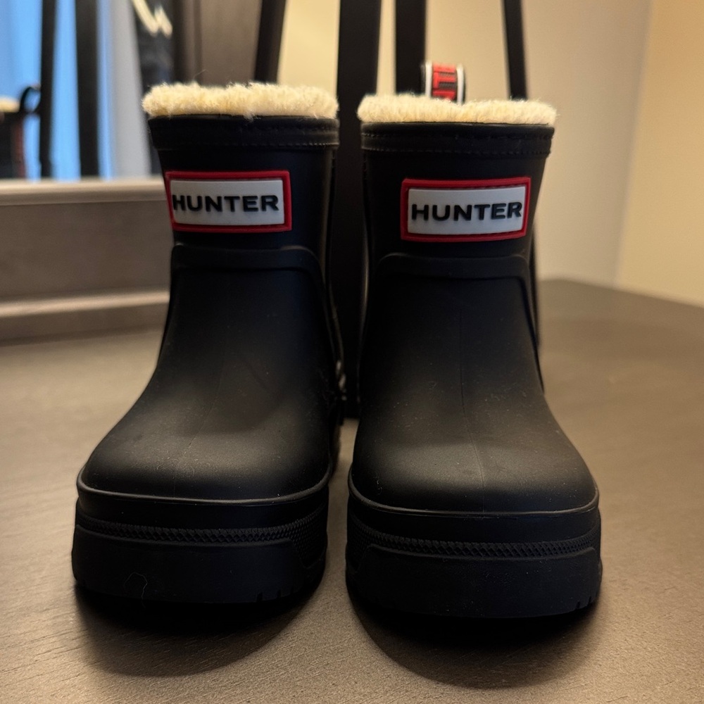 Hunter Toddler Black Snow Boots